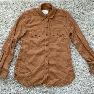 Tan American Eagle button up